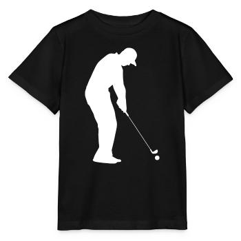Golf Golfer Golfspieler Golfplatz - Stanley/Stella Kinder T-Shirt MINI CREATOR  - Schwarz - Vorne - Mikhail (115cm)