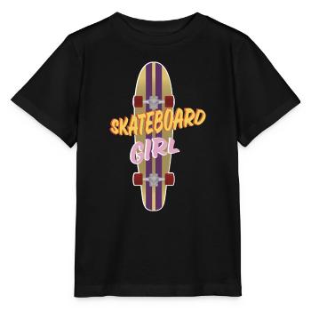 SKATEBOARD GIRL - Stanley/Stella MINI CREATOR Kids’ T-Shirt - black - Front - Mikhail (115cm)