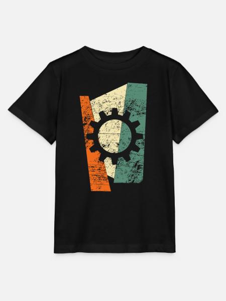 zahnrad - Stanley/Stella Kinder T-Shirt MINI CREATOR - Schwarz