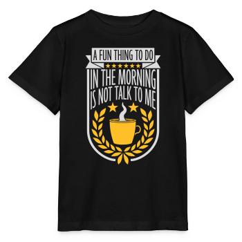ne me parle pas - T-shirt bio MINI CREATOR Stanley/Stella Enfant - noir - Devant - Mikhail (115cm)