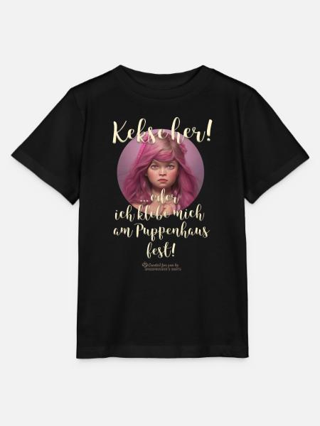 Sprüche T-Shirt Design Kekse - Stanley/Stella Kinder T-Shirt MINI CREATOR  - Schwarz