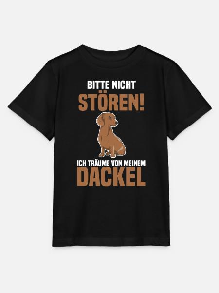 Hund Dackel - Stanley/Stella Kinder T-Shirt MINI CREATOR - Schwarz