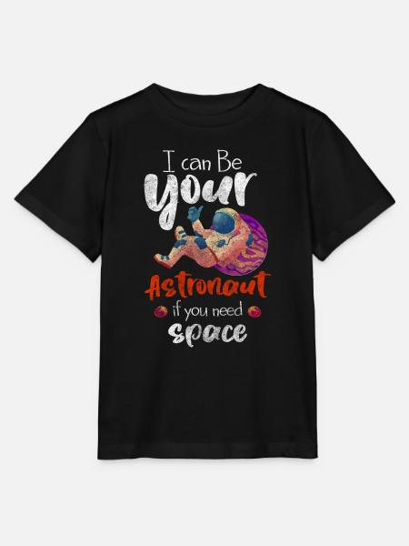 Astronaut Raumfahrt Raumanzug Rakete - Stanley/Stella Kinder T-Shirt MINI CREATOR - Schwarz