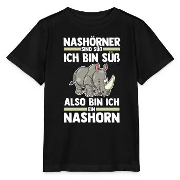 Nashorn - Stanley/Stella Kinder T-Shirt MINI CREATOR  - Schwarz - Vorne - Mikhail (115cm)