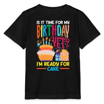 Ready for Cake Celebration - Stanley/Stella Kinder T-Shirt MINI CREATOR  - Schwarz - Vorne - Mikhail (115cm)