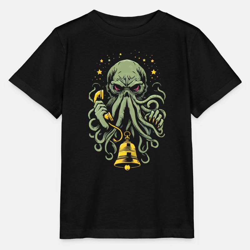 L’appel de Cthulhu ! - T-shirt bio MINI CREATOR Stanley/Stella Enfant - noir