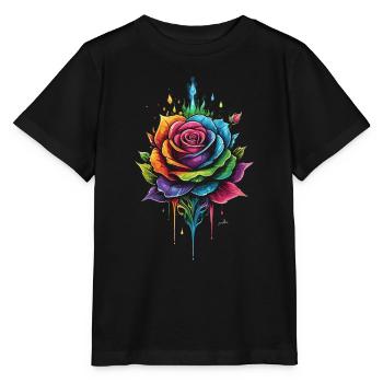 Mehrfarbig Rosa - Stanley/Stella Kinder T-Shirt MINI CREATOR  - Schwarz - Vorne - Mikhail (115cm)