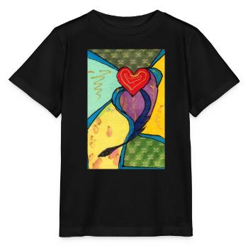 Cœur - T-shirt bio MINI CREATOR Stanley/Stella Enfant - noir - Devant - Mikhail (115cm)