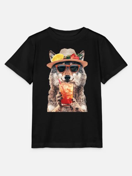 Wolf - Stanley/Stella Kinder T-Shirt MINI CREATOR - Schwarz
