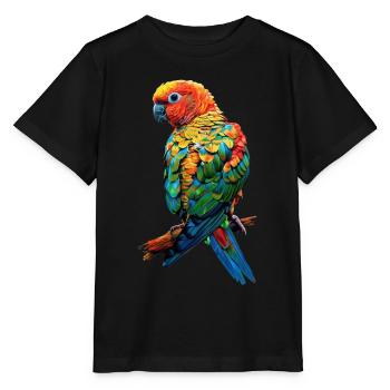 Sittiche - Stanley/Stella Kinder T-Shirt MINI CREATOR  - Schwarz - Vorne - Mikhail (115cm)