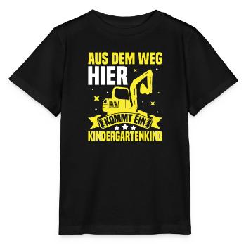 Aus dem Weg! Hier kommt ein Kindergartenkind - Stanley/Stella Kinder T-Shirt MINI CREATOR  - Schwarz - Vorne - Mikhail (115cm)