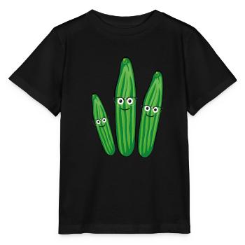 Cucumber Family,Cucumber,Cucumber,Cucumber,Nerd - Stanley/Stella MINI CREATOR Kids’ T-Shirt - black - Front - Mikhail (115cm)