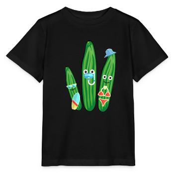 Vacation, Vacation, Cucumbers, Family, Diving - Stanley/Stella MINI CREATOR Kids’ T-Shirt - black - Front - Mikhail (115cm)