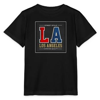 Los Angeles - Stanley/Stella Kinder T-Shirt MINI CREATOR  - Schwarz - Vorne - Mikhail (115cm)