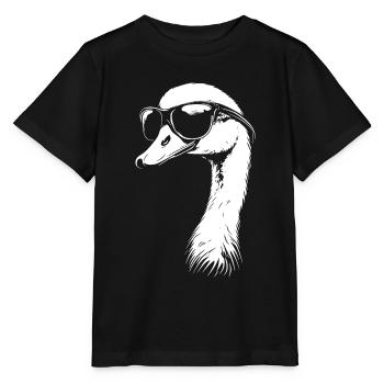 Lunettes de soleil cygne - T-shirt bio MINI CREATOR Stanley/Stella Enfant - noir - Devant - Mikhail (115cm)