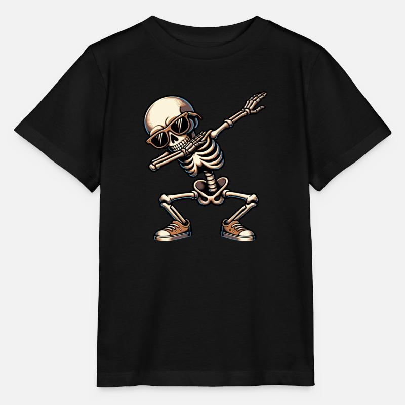 Dabbing Squelette - T-shirt bio MINI CREATOR Stanley/Stella Enfant - noir