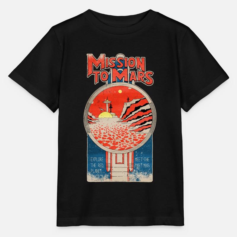 Mars Vintage - T-shirt bio MINI CREATOR Stanley/Stella Enfant - noir