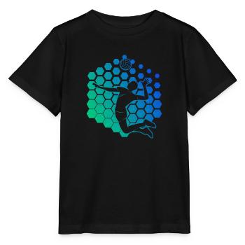 Volley-ball Volley-ball Volley Volley Beach Volleybal - T-shirt bio MINI CREATOR Stanley/Stella Enfant - noir - Devant - Mikhail (115cm)