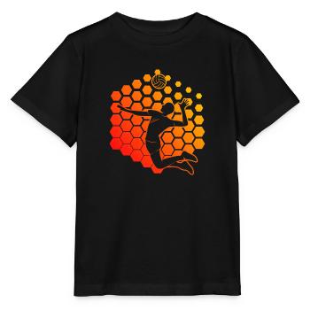 Volleyballspielen Herren Beach Volley Volley - Stanley/Stella Kinder T-Shirt MINI CREATOR  - Schwarz - Vorne - Mikhail (115cm)