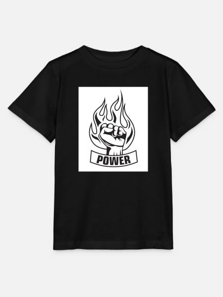 Power - Stanley/Stella Kinder T-Shirt MINI CREATOR - Schwarz