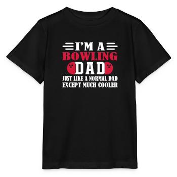 Bowling Dad - Stanley/Stella Kinder T-Shirt MINI CREATOR  - Schwarz - Vorne - Mikhail (115cm)