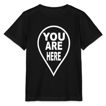 You are here - Location - Stanley/Stella MINI CREATOR Kids’ T-Shirt - black - Front - Mikhail (115cm)