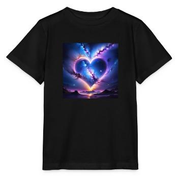 coeur boréale - T-shirt bio MINI CREATOR Stanley/Stella Enfant - noir - Devant - Mikhail (115cm)