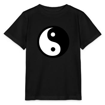 yin yang de bien-être extrême orient feng shui - T-shirt bio MINI CREATOR Stanley/Stella Enfant - noir - Devant - Mikhail (115cm)
