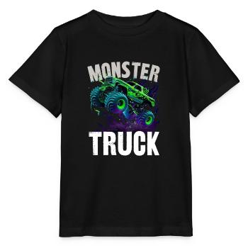 Monstertruck - Stanley/Stella Kinder T-Shirt MINI CREATOR  - Schwarz - Vorne - Mikhail (115cm)