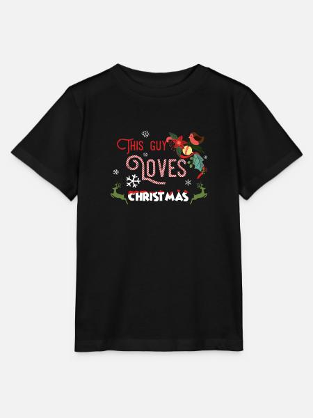 Noël Guy Amour de Noël cadeau de Noël - T-shirt bio MINI CREATOR Stanley/Stella Enfant - noir