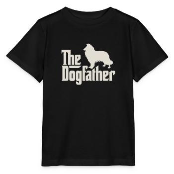 Le Dogfather - Collie, Collie - T-shirt bio MINI CREATOR Stanley/Stella Enfant - noir - Devant - Mikhail (115cm)