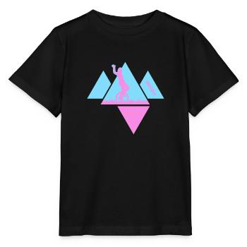 Unicycle UNICYCLE-Girl Unicycling StreetArt - Stanley/Stella MINI CREATOR Kids’ T-Shirt - black - Front - Mikhail (115cm)