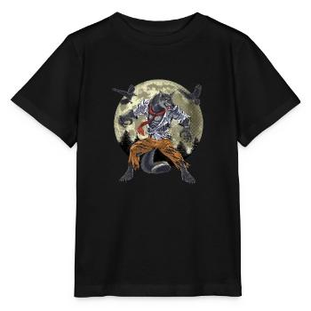 Loup-garou - T-shirt bio MINI CREATOR Stanley/Stella Enfant - noir - Devant - Mikhail (115cm)