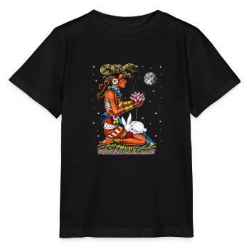 Maya-Göttin Ixchel - Stanley/Stella Kinder T-Shirt MINI CREATOR  - Schwarz - Vorne - Mikhail (115cm)