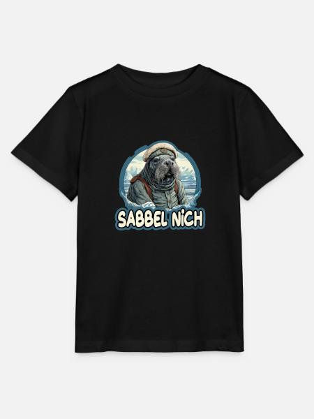 Sabbel Nich Walross Matrose - Stanley/Stella Kinder T-Shirt MINI CREATOR - Schwarz