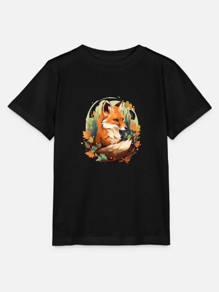 Fuchs Füchse für einen Fuchs Fan - Stanley/Stella Kinder T-Shirt MINI CREATOR - Schwarz