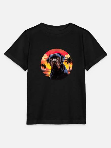 Cane Corso Sonnenuntergang für einen Cane Corso - Stanley/Stella Kinder T-Shirt MINI CREATOR  - Schwarz