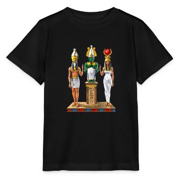 Altägyptische Heilige Dreifaltigkeit - Stanley/Stella Kinder T-Shirt MINI CREATOR  - Schwarz - Vorne - Mikhail (115cm)