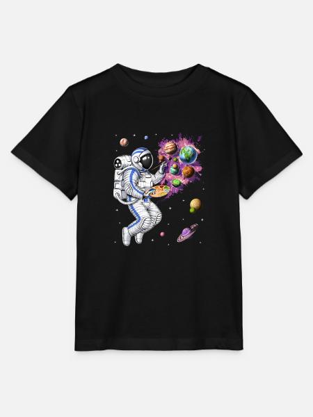 Weltraumastronaut Maler - Stanley/Stella Kinder T-Shirt MINI CREATOR - Schwarz