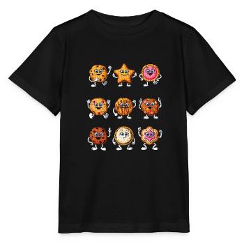 Lustige Kekse - Stanley/Stella Kinder T-Shirt MINI CREATOR  - Schwarz - Vorne - Mikhail (115cm)