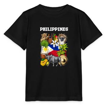 Philippines - T-shirt bio MINI CREATOR Stanley/Stella Enfant - noir - Devant - Mikhail (115cm)