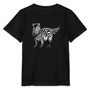 Brontosaure Zebra Fusion : Fantastique - T-shirt bio MINI CREATOR Stanley/Stella Enfant - noir - Devant - Mikhail (115cm)