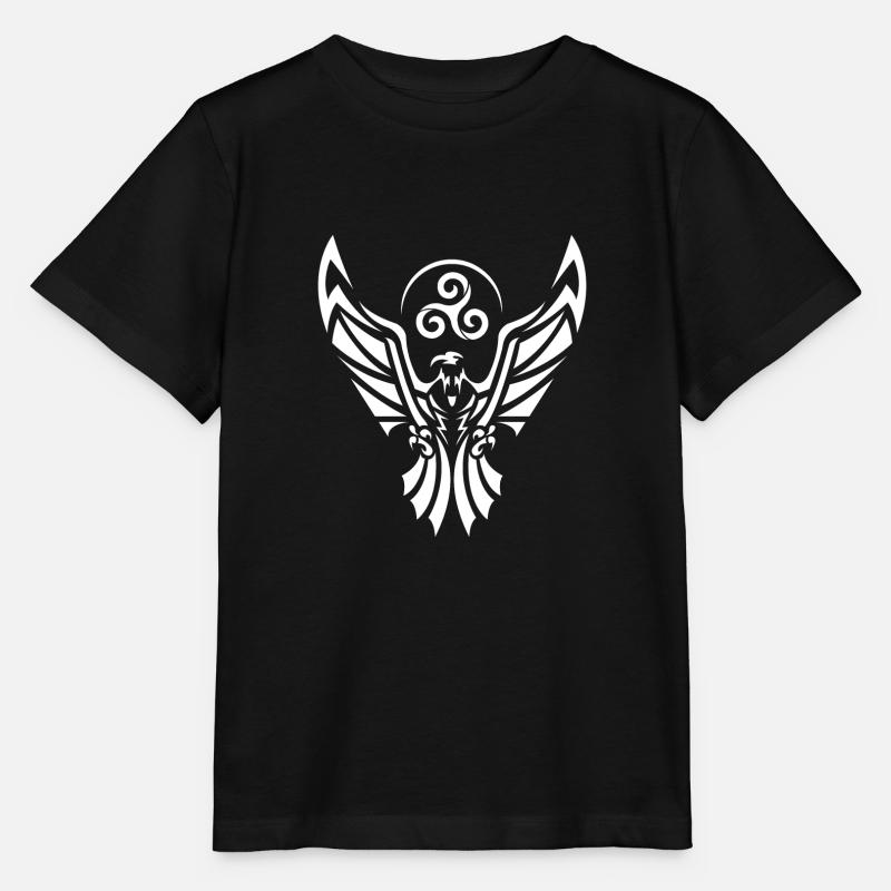 Aigle blanc - T-shirt bio MINI CREATOR Stanley/Stella Enfant - noir
