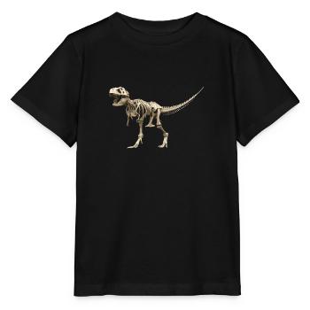 T-rex Skelett - Stanley/Stella Kinder T-Shirt MINI CREATOR  - Schwarz - Vorne - Mikhail (115cm)