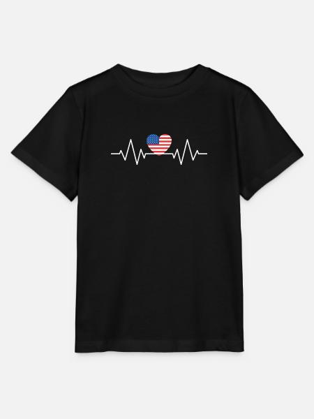 American pulse - Stanley/Stella MINI CREATOR Kids’ T-Shirt - black
