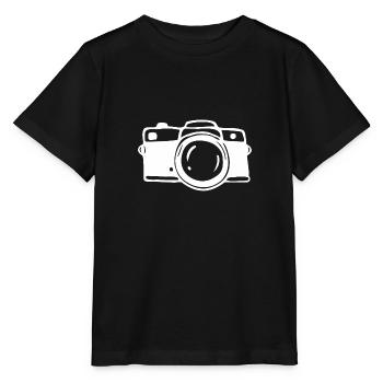 Fotograf Kamera Fotoapparat - Stanley/Stella Kinder T-Shirt MINI CREATOR  - Schwarz - Vorne - Mikhail (115cm)