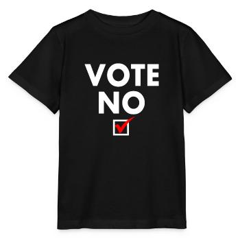 Vote no - Stanley/Stella Kinder T-Shirt MINI CREATOR  - Schwarz - Vorne - Mikhail (115cm)