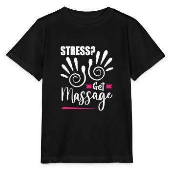 Massage - Stanley/Stella Kinder T-Shirt MINI CREATOR  - Schwarz - Vorne - Mikhail (115cm)