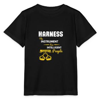 Rappelling Rock Climbing - Stanley/Stella MINI CREATOR Kids’ T-Shirt - black - Front - Mikhail (115cm)
