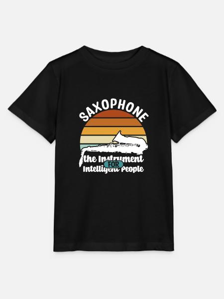 Saxophon Zubehör - Stanley/Stella Kinder T-Shirt MINI CREATOR  - Schwarz